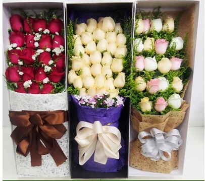 Guangzhou flower Physical store Distribution 11 Gift box rose Birthday Flowers Valentine's Day Flowersin the Flower delivery/Flowers simulation/Plants gardening , Flower delivery(City) category - from Buy2taobao.com to provide professional Taobao agent buy service