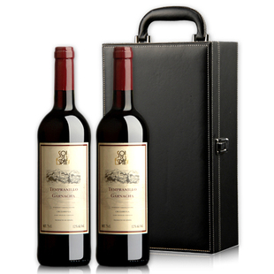  也买酒 西班牙进口红酒 索之光红葡萄酒2支礼盒装750ml*2