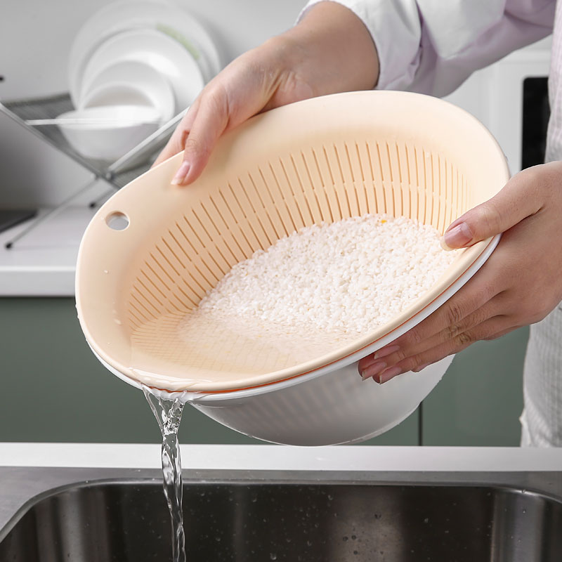 双层沥水篮子厨房洗菜盆家用淘米洗神器客厅果盘塑料水果漏水盆子在类目 餐饮具, 餐具, 果盆/果盘/果篮中 - 来自Buy2taobao.com提供专业的淘宝代购服务
