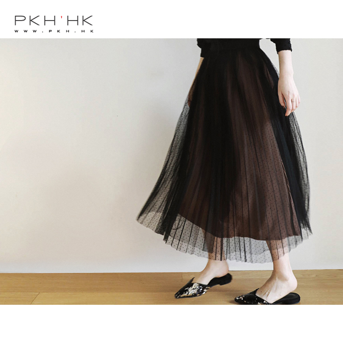 PKH.HK特2019春夏 本期要入!高级感提花网纱百褶透视脏粉层次伞裙|msdalam kategori Butik wanita / wanita, skirt - dari Buy2taobao.com untuk memberikan perkhidmatan ejen Taobao profesional membeli