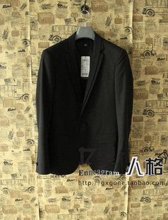  【专柜正品】gxg男装13新款 春装时尚商务款黑色休闲西服99613014