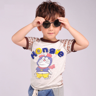  依卡司童装 韩版儿童短袖T恤 3-9岁男童百搭短袖反季夏装新款