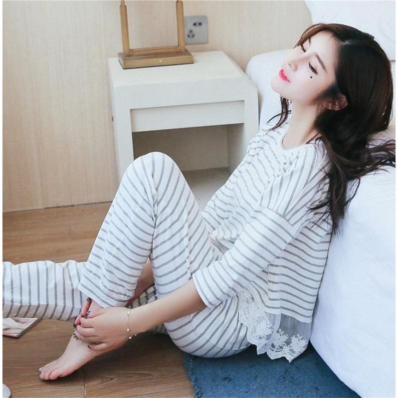 【品质睡衣】春秋长袖睡衣女夏薄款长袖套装清新家居服外穿月子服在类目 女士内衣/男士内衣/家居服, 睡衣上装中 - 来自Buy2taobao.com提供专业的淘宝代购服务