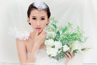  新款 韩式新娘头饰 公主珍珠羽毛发饰 复古额饰 结婚头饰