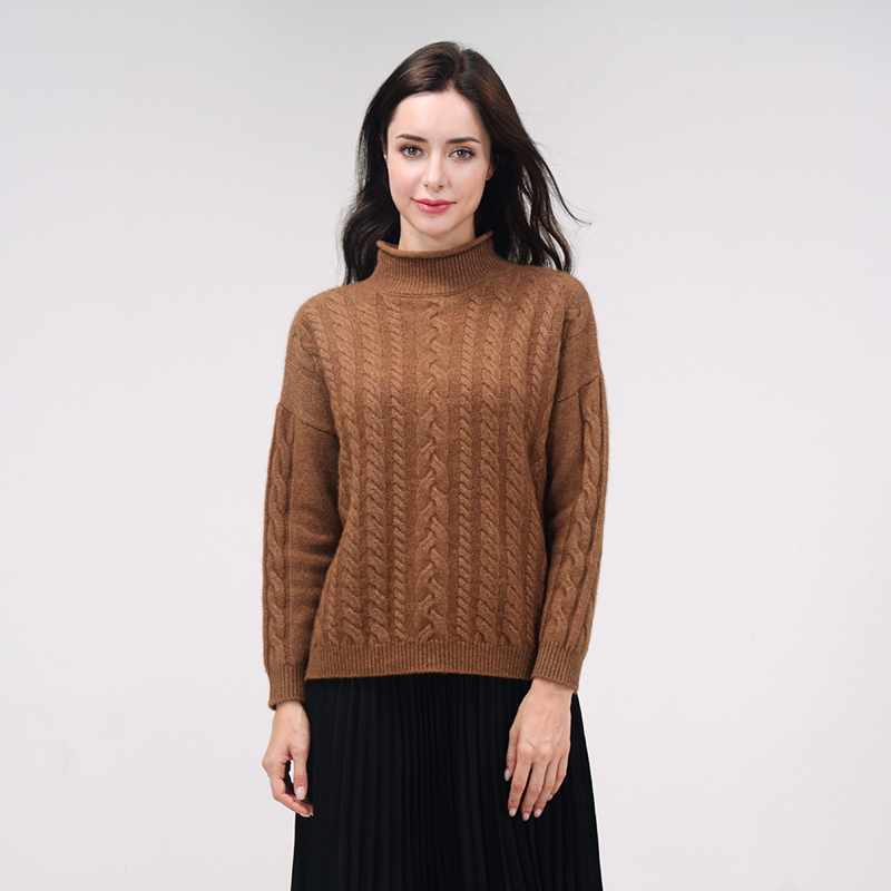 The basic doctrine Yak hair Lazy Twist Socket High collar Cardigan Ultra-fire sweater Z183033in the Women's clothing/Boutique , Sweaters category - from Buy2taobao.com to provide professional Taobao agent buy service