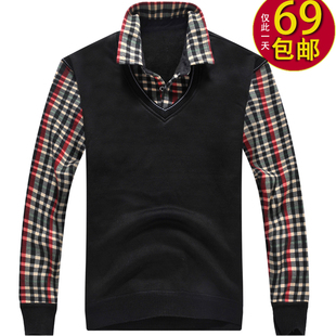 <em>天猫 淘宝商城</em>韩版男装长袖针织衫秋冬羊毛衫