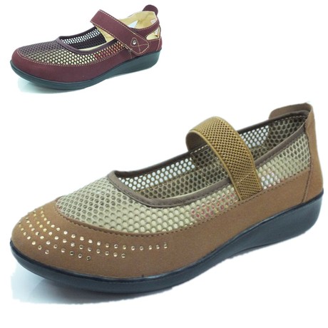 老北京布鞋女网眼鞋 夏季一带中老人布鞋 透气