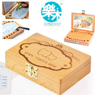Baby Memorial children's toy wooden box wholesale lanugo boxes save of deciduous teeth of deciduous teeth