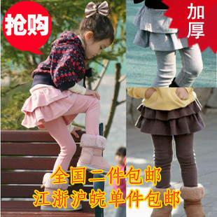  秋装新款女童公主裙裤百搭靴裤儿童打底裤