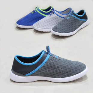  夏季镂空透气男鞋休闲鞋时尚板鞋子套脚网布网鞋潮流凉鞋单鞋包邮