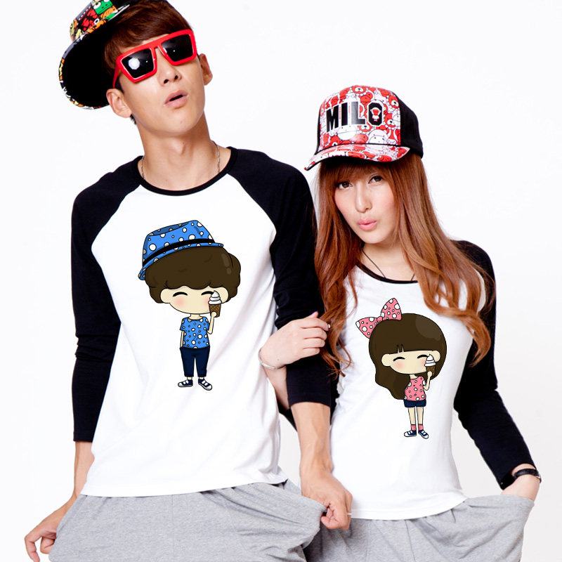 第七公社 原创2013秋季冰激凌<em>女孩情侣装</em>插肩