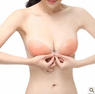 Thicker silicone invisible bra bra breast sticking a genuine placket dress gathered without a trace