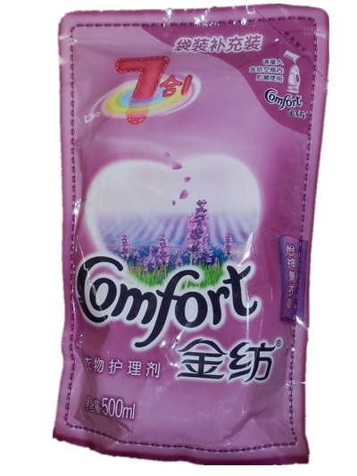 【正品沖冠價】500ml金紡衣物護理劑柔順劑7合1薰衣草袋裝補充裝在類目 洗護清潔劑/衛生巾/紙/香薰, 衣物清潔劑/護理劑, 衣物柔順劑中 - 來自Buy2taobao.com提供專業的淘寶代購服務