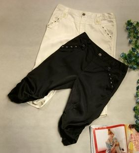  新款夏装专柜正品品牌剪标特价库存时尚OL休闲五分裤K1021