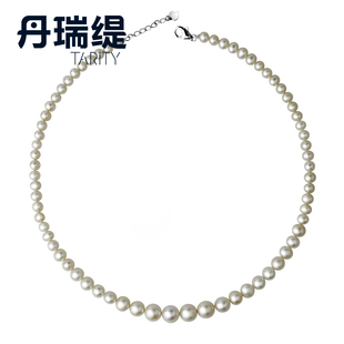 丹瑞缇珠宝 猫女款 正品天然珍珠项链 女 韩版包邮 由大到小渐变