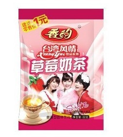 四冠正品 最新香约/相约奶茶袋装 草莓味 比优乐美奶茶香飘飘实惠