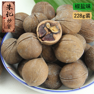  【朱记炒货】年货椒盐山核桃非手剥工浙江临安特产坚果零食品228g