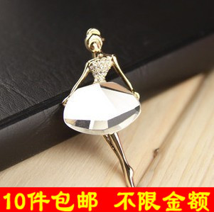  [F104] 韩国最爱菁菁小姐大爱 芭蕾舞女孩 时尚气质胸针 疯抢