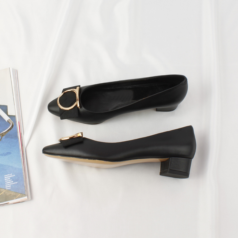 High-end New products grace sexy Temperament models Tip black genuine leather High-heeled Single shoes Women's Shoes Sole solein the Women's Shoes, Low shoes category - from Buy2taobao.com to provide professional Taobao agent buy service