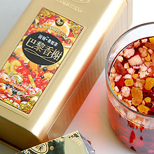  巴黎香榭花果茶果粒茶水果茶进口品质 2罐包邮 买3送1