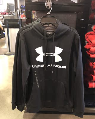 18年新款 under armour/安德玛 男士加绒连帽长袖套头