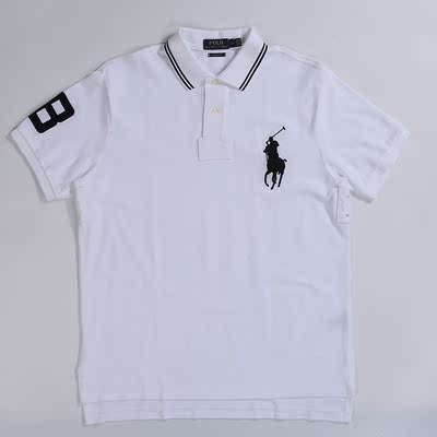 新款升级8号大马标 polo ralph lauren 修身版男短袖polo衫