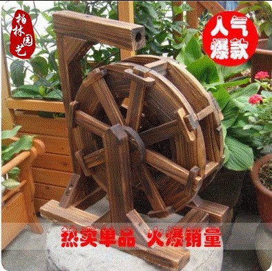 Feng Shui round Transport Decoration Flowing water Yuchi fish tank Rockery Sizes wooden Anticorrosive wood Rockery Waterwheel fountainin the Flower delivery/Flowers simulation/Plants gardening , Gardening supplies , Water gun/Underground sprinklers , Water Frame category - from Buy2taobao.com to provide professional Taobao agent buy service