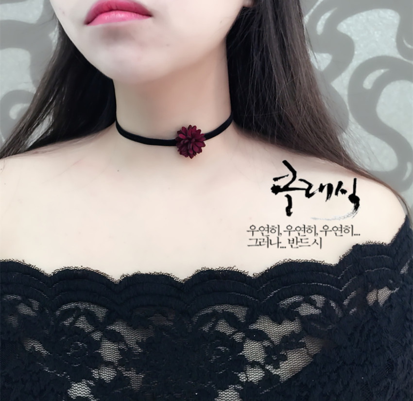 韩国chocker脖子饰品雏菊花颈链颈带项圈 女原宿短款锁骨 项链在类目 饰品/流行首饰/时尚饰品新, 项链中 - 来自Buy2taobao.com提供专业的淘宝代购服务