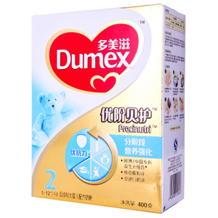  Dumex/多美滋优阶贝护2段400克婴儿配方奶粉 12年10月产