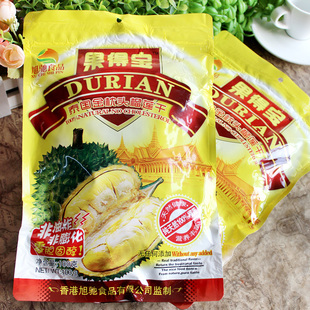  泰国食品金枕头榴莲干 果得宝榴莲干 100g 百分百纯榴莲 天然健康