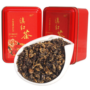  君点茶叶 云南普洱滇红茶 特级红螺 早餐红茶 100g 果香醇滑 特价