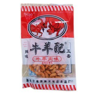  包邮批发 80后童年儿时回忆零食品 琥珀牛羊配 五香辣味 膨化25g