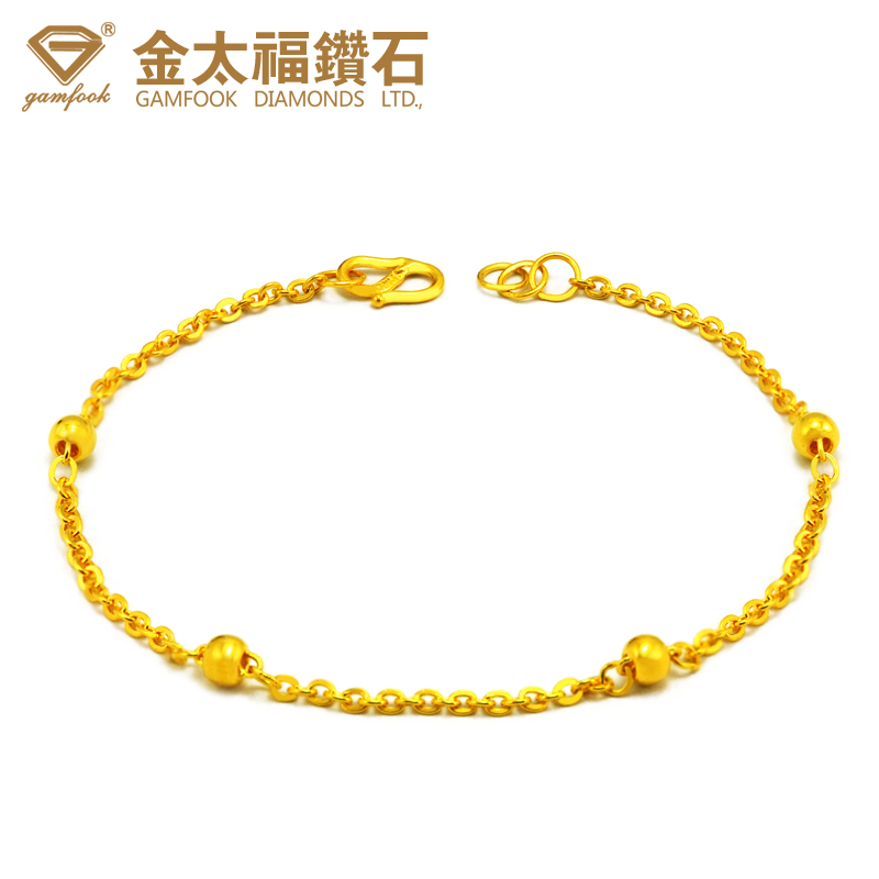 金太福钻石 24K黄金手链 999千足金手链 结婚黄金手链 女款 金太福钻石 24K黄金手链 999千足金手链 结婚黄金手链 女款