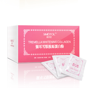  姿美堂无添加 银耳雪肤鱼胶原蛋白粉120g 特价 正品