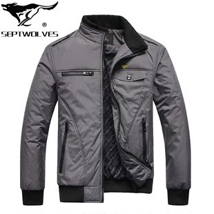  Septwolves/七匹狼/qipilang/新款春装休闲夹克衫特价包邮