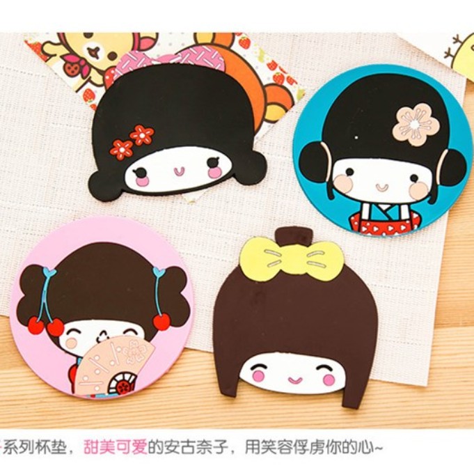 silica gel Coaster Insulation pad non-slip mat household Bowls mat Table mats Anti-hot pad coffee Coaster lovely Niuzai girlin the Tableware , Cup/Cups/Kettle , Coaster category - from Buy2taobao.com to provide professional Taobao agent buy service