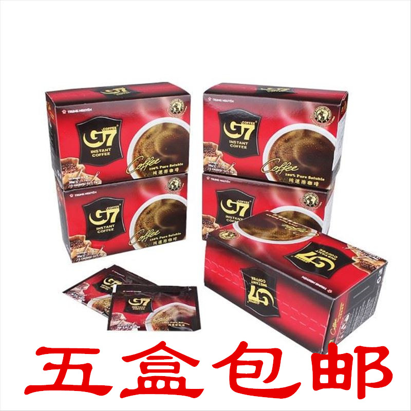 Five boxes Vietnam Imported coffee Central g7 Black coffee Instant Alcohol products 30g/ box 15 Bag punching 45 Cupin the Coffee/Oatmeal/Chongyin , Instant coffee/Coffee beans/Powder , Instant coffee category - from Buy2taobao.com to provide professional Taobao agent buy service