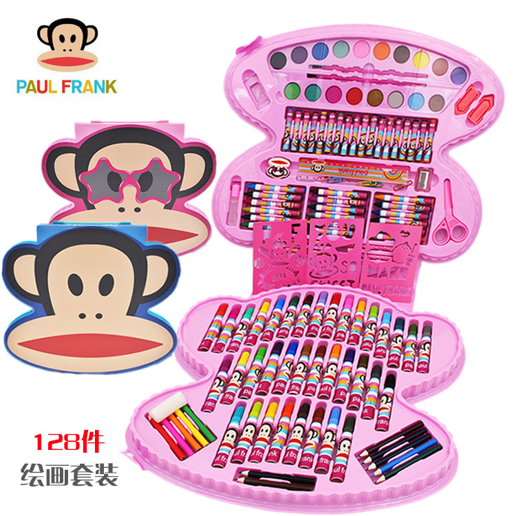 Big mouth monkey children Stationery suit Gift box 128 study Supplies gift pupil painting suitin the Electronic Dictionary/Electronic paper book/Stationery , Everyday school supplies , Stationery Set/Gift category - from Buy2taobao.com to provide professional Taobao agent buy service