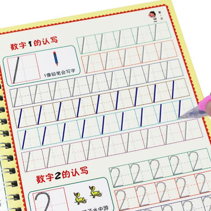 儿童数字启蒙凹槽练字帖幼儿园学前描红本数学涂色练习本反复使用|msdalam kategori Toy/bayi/teka-teki/blok bangunan/model, pembelajaran/eksperimen/lukisan alat tulis, Miaohong ini/buku mewarna - dari Buy2taobao.com untuk memberikan perkhidmatan ejen Taobao profesional membeli