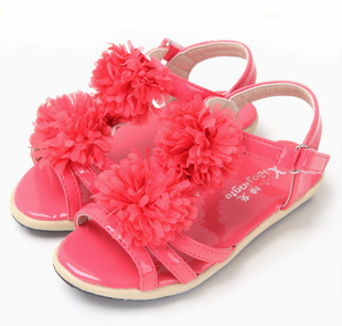  新款 女童凉鞋 儿童凉鞋 绣花韩版潮鞋 女儿中童鞋