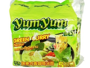  【喜派零食】养养牌yumyum 青咖喱 即食 方便泡面 70g*5包 正品