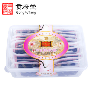  贡府堂山东阿胶 东阿正品阿胶糕即食桃花阿胶固元膏500g 1送1包邮