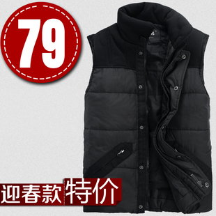  新款英伦时尚立领男装棉马甲大码男士冬马甲 春款马甲 新品