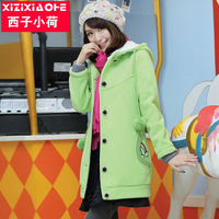 西子小荷2013年冬装韩版<em>少女</em>装加厚<em>绒衣</em>学生