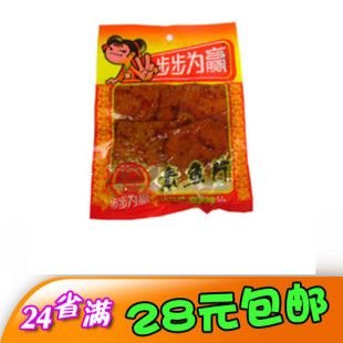  24省邮费封顶 步步为赢熟食之素鱼片40g装 湖南一绝 麻辣味