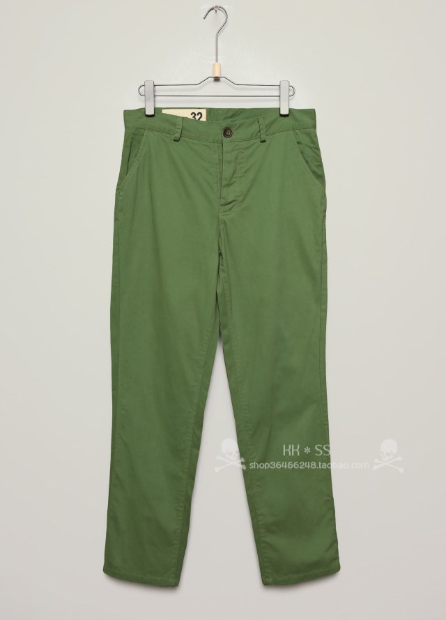 陈冠希示范BLEU DE PANAME Chino 军绿裤 