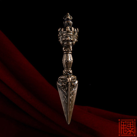 〓龖藏〓顶级精工 清代金刚镢老法器 藏密合金