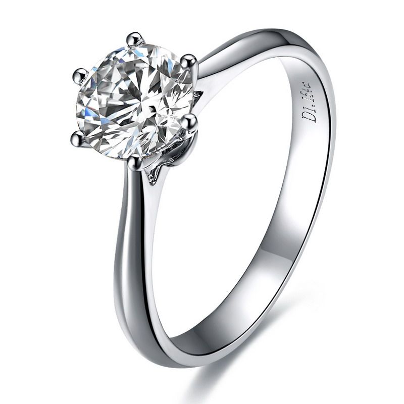 Zoccai Centennial classic diamond 18K White Gold/Platinum nude female ring genuine diamonds wedding ring jewelry