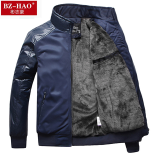  BZ-HAO男装新品加绒加厚棉服男士韩版休闲潮秋冬装外套棉衣 男