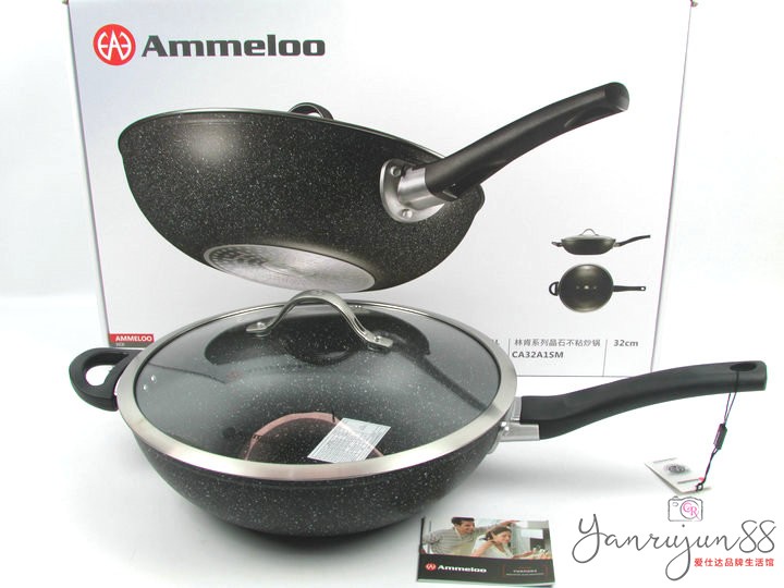 AmmeIoo /Ai Mei Long Lincoln Spar series Wok 32CM CA32A1SM Fried fry without lampblackin the Kitchen/Cooking utensils , Cooking utensils , Cookware/Pot/Kettle , Wok category - from Buy2taobao.com to provide professional Taobao agent buy service